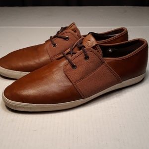 Aldo english tan leather and canvas shoes 11M